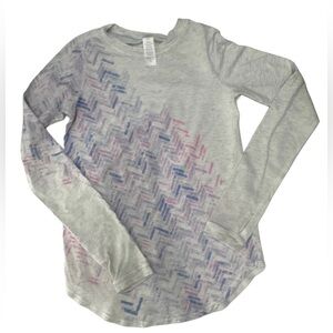 Ivivva girl top long sleeve light grey size‎ 8